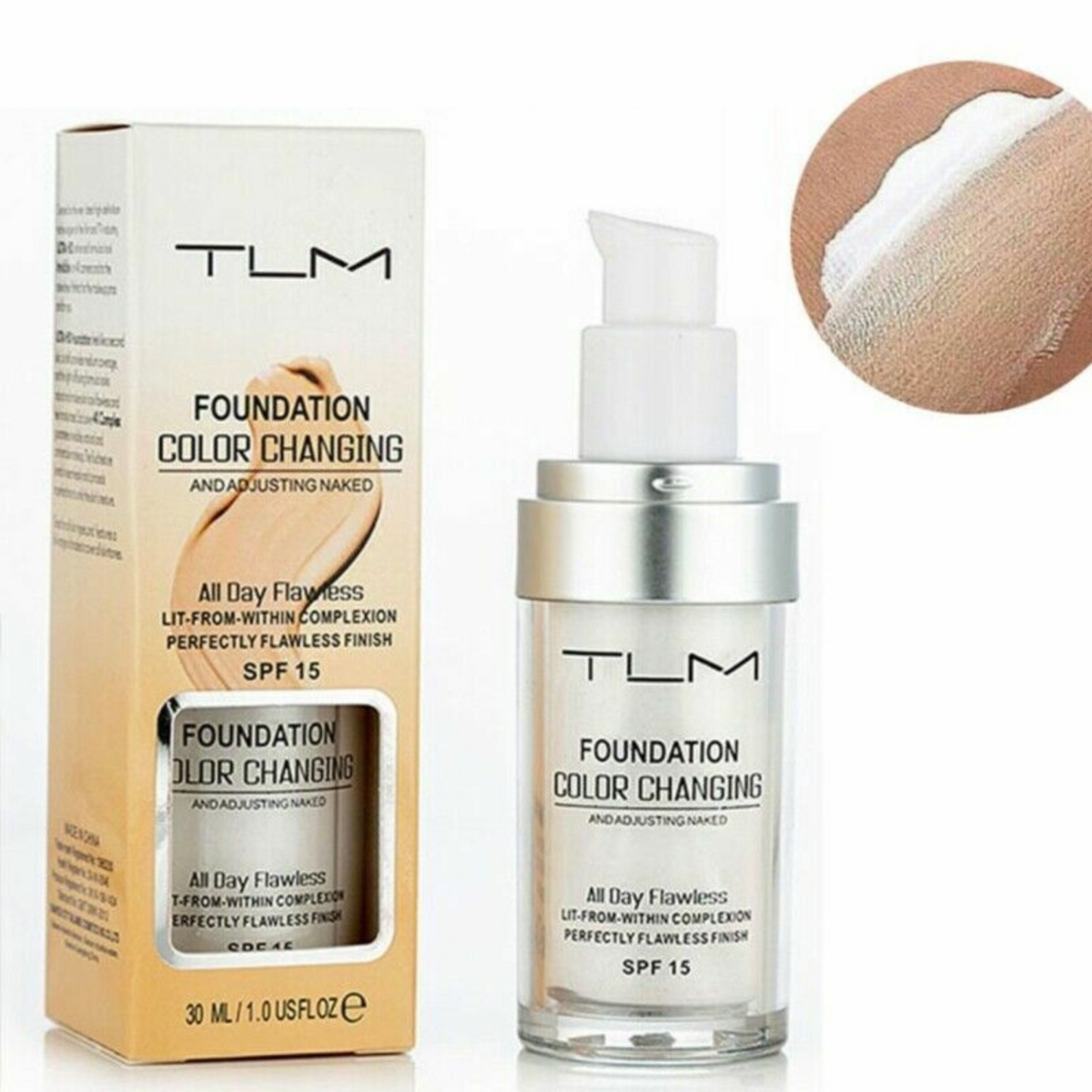 TLM Makeup Change To Your Skin Tone Magic Flawless Color Changing Foundation