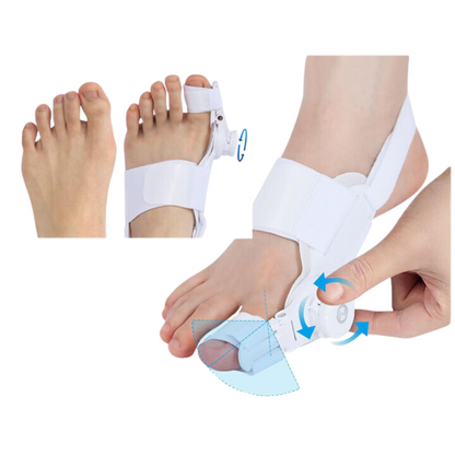 Adjustable Knob Orthopedic Foot Pain Relief Bunion Corrector Toe Straightener W