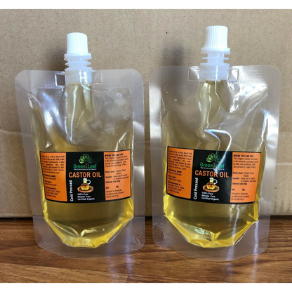 Pure, Cold Pressed, Hexane Free 100% Organic Castor Oil