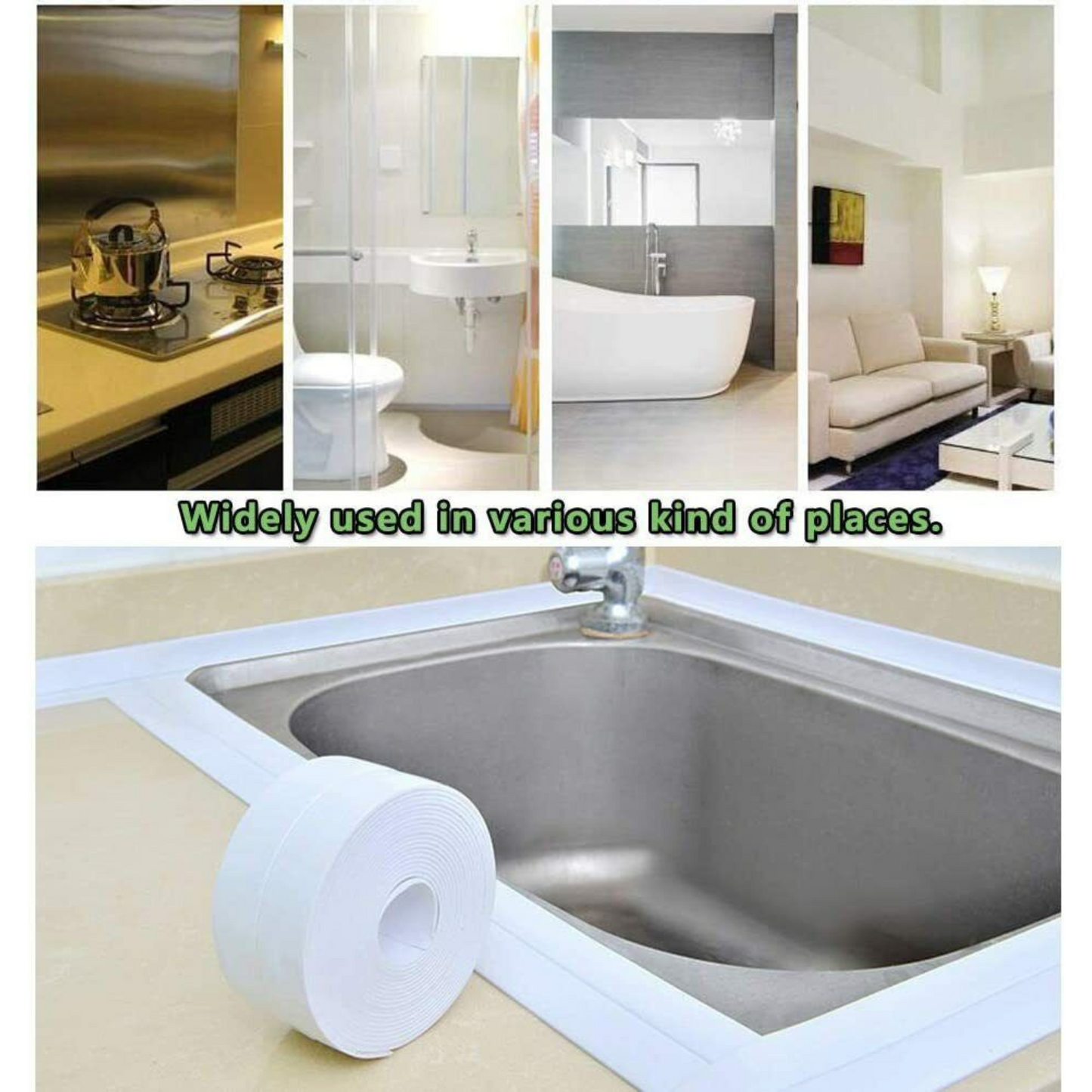 Sealing Tape Self Adhesive Waterproof Self Adhesive Kitchen Bathroom Strip