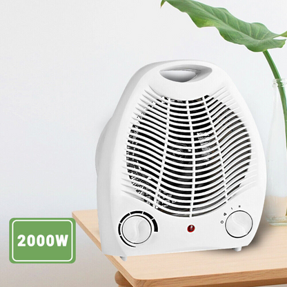 Electric Fan Heater 2000W Upright Adjustable Thermostat Room Floor Home