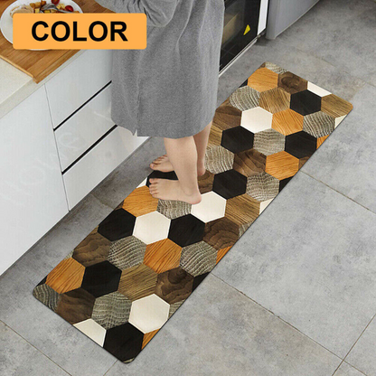 Non-Slip Home Door Floor Rug Kitchen Mat Waterproof Anti-Oil Carpet Easy Clean