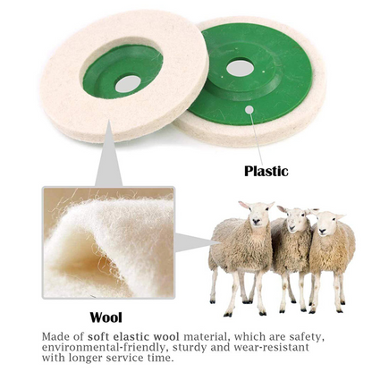 Buffing Polishing Disc Wool Felt Polishing Wheel Pad For Rotary Tool
