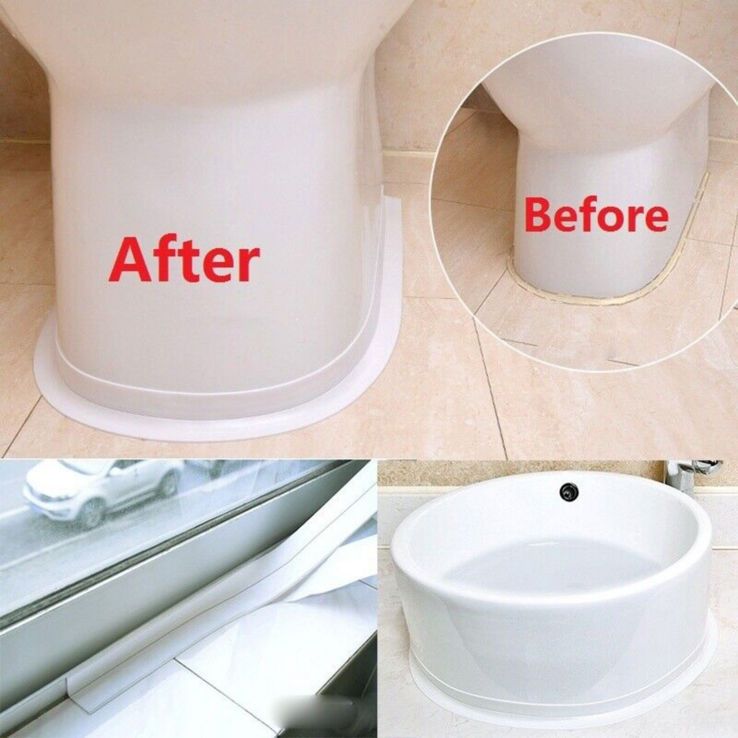 Sealing Tape Self Adhesive Waterproof Self Adhesive Kitchen Bathroom Strip