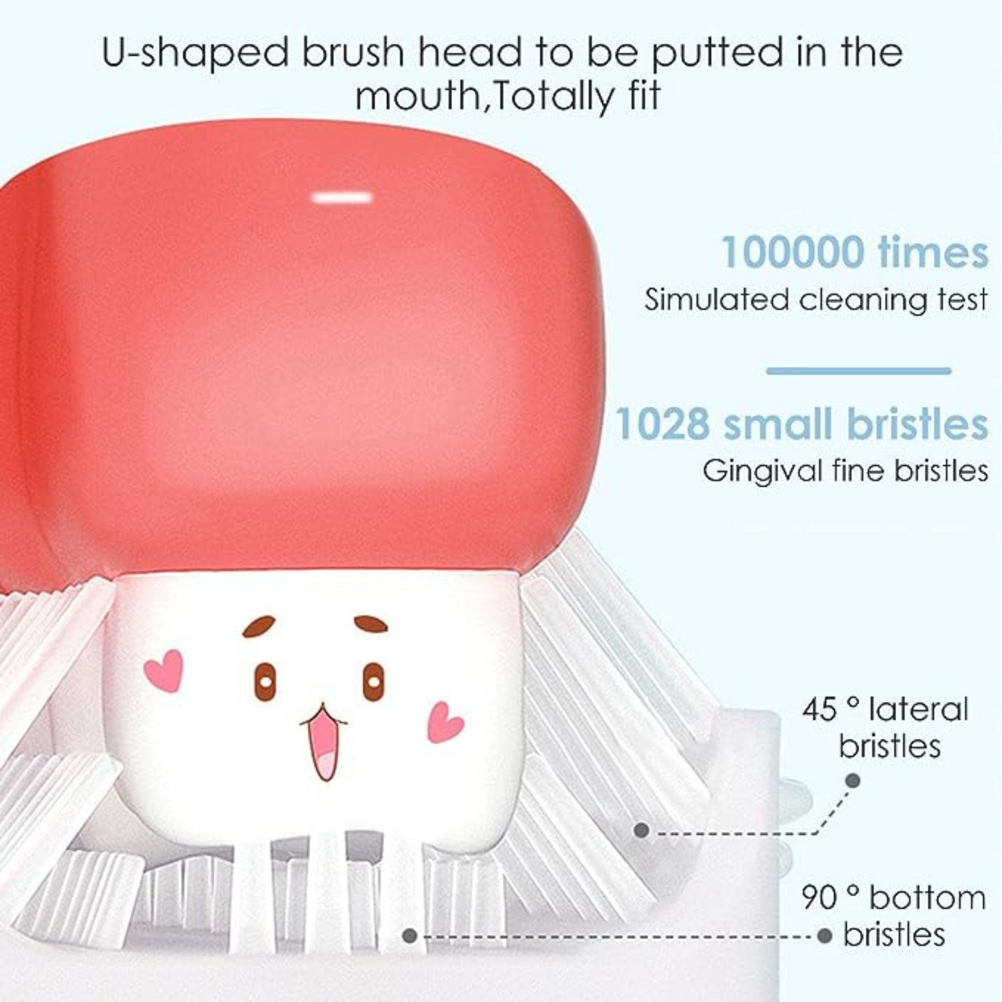 360° U-Shape Toothbrush Children Ages 2-6 Thorough Cleansing