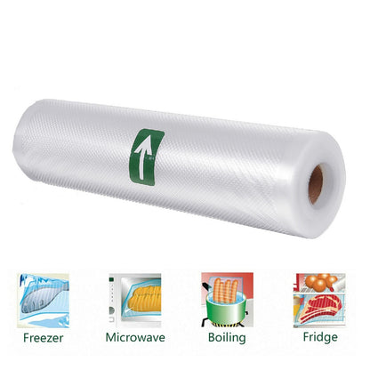 Vacuum Food Sealer Bags Seal Storage Saver Heat Grade 6mx28cm 10 Rolls