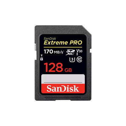 SanDisk Extreme Pro 128GB SDXC 170MB/S SD Camera Memory TF Card DSLR 4K UHD