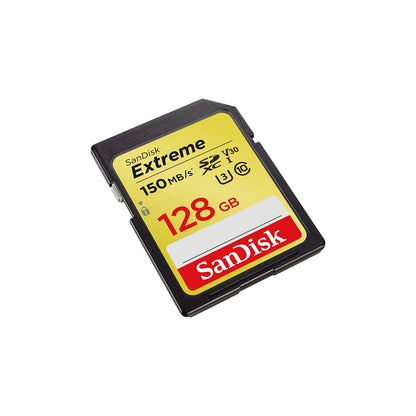 SanDisk Extreme 128GB SDXC 150MB/S Class 10 SD Camera Memory TF Card DSLR 4K UHD