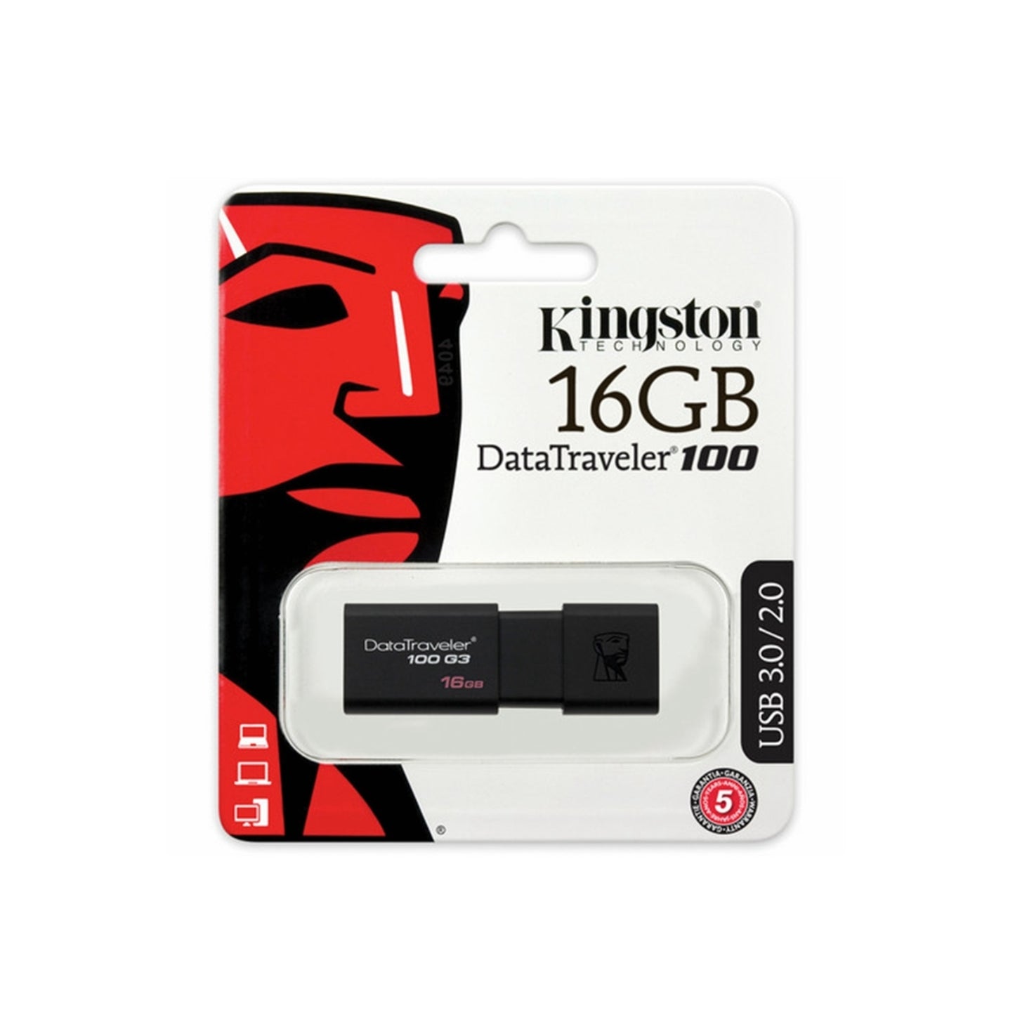 Kingston Data Traveler 100 16GB USB 3.0/2.0 Flash Drive Memory Stick Pen PC MAC