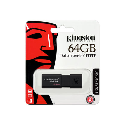 Kingston Data Traveler 100 32GB 64GB 128GB USB 3.0/2.0 Flash Drive Memory Pen PC
