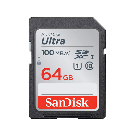 SanDisk Ultra 64GB SDXC 100MB/S Class 10 SD Camera Memory TF Card DSLR Full HD