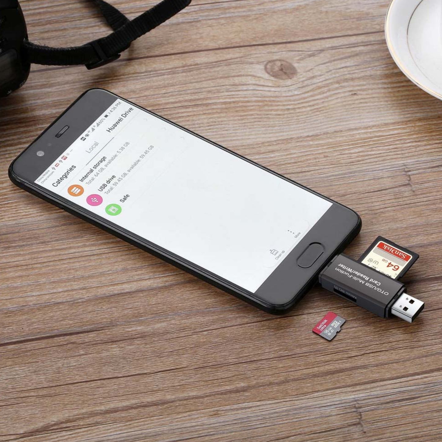 Micro SD Card Reader For Smartphones PC Micro USB OTG To USB 2.0 Adapter SD TF