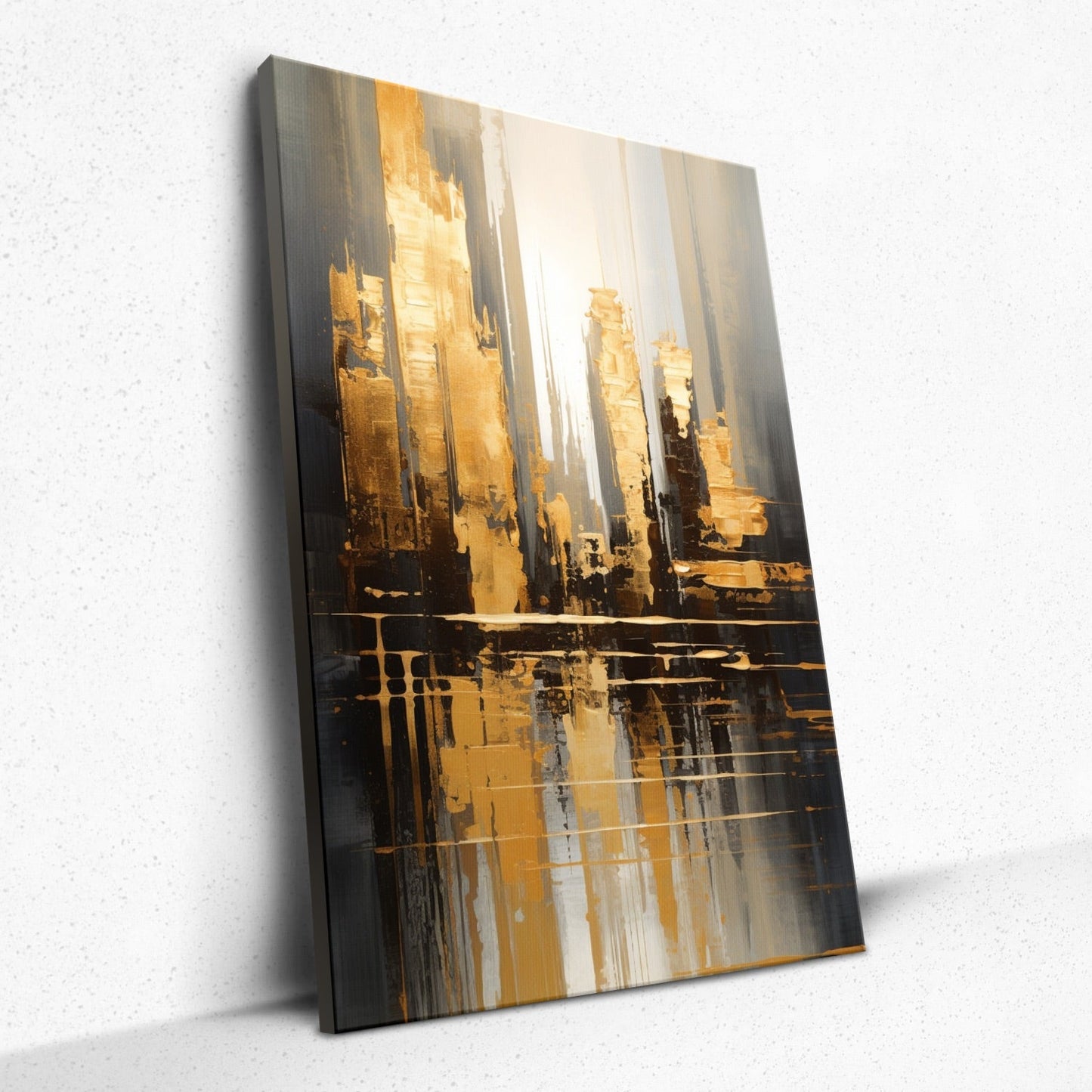 Gilded Horizons Canvas Wall Art Hanging Decor Home Office Decoration Room