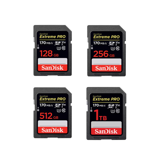 SanDisk Extreme Pro 64GB 128GB 256GB 512GB 1TB UHS-I SD Camera Memory Card 4K