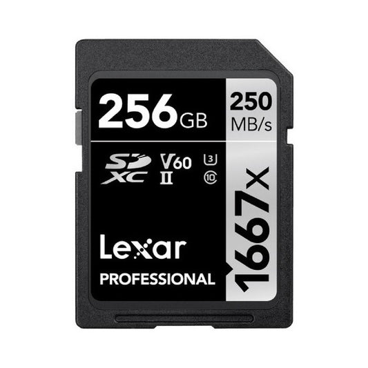 Lexar Professional 256GB SDXC 250MB/s SD Camera Memory TF Card 4K Video DSLR