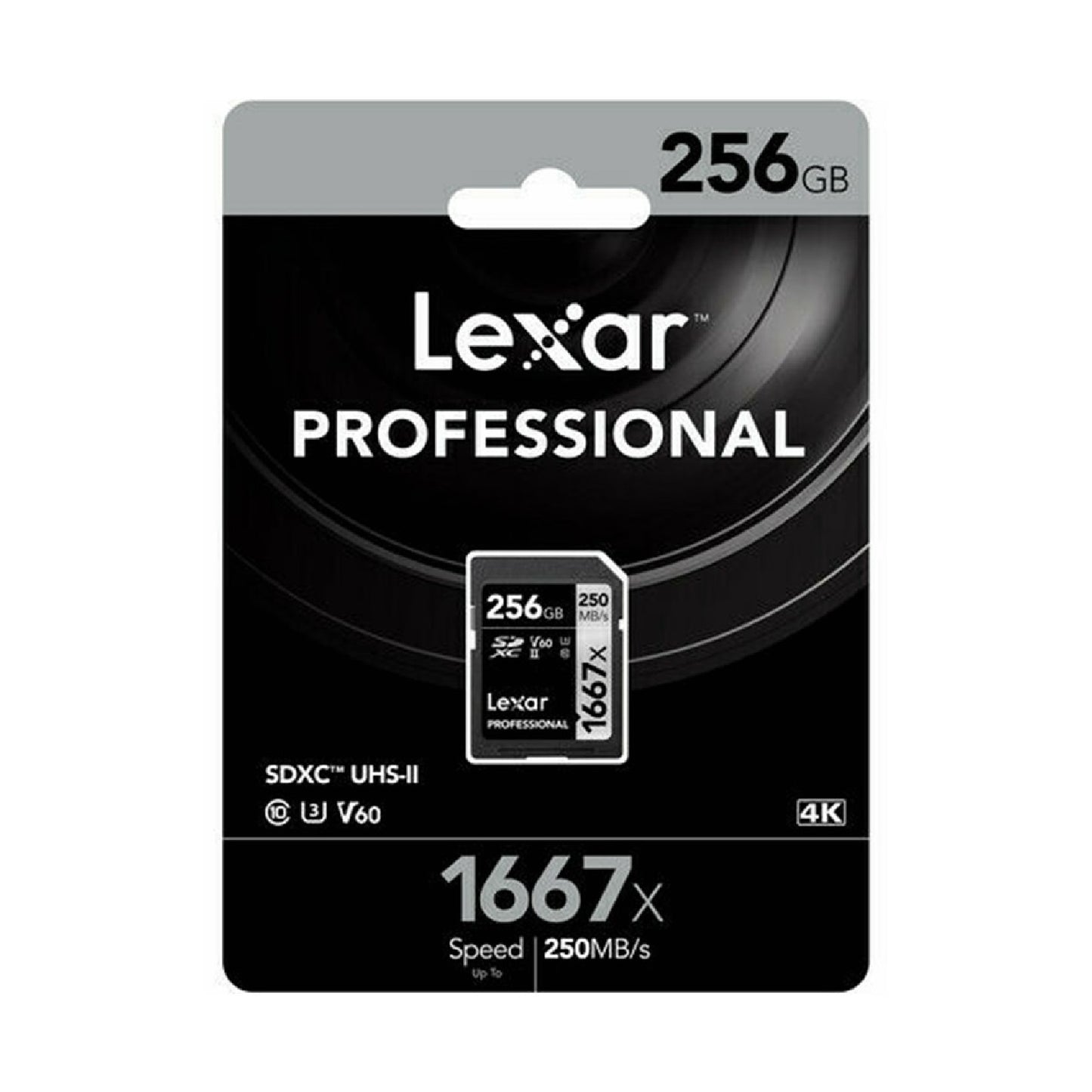Lexar Professional 256GB SDXC 250MB/s SD Camera Memory TF Card 4K Video DSLR