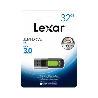 Lexar JumpDrive S57 32GB 64GB 128GB 256GB USB 3.0 Flash Drive Memory Pen PC MAC