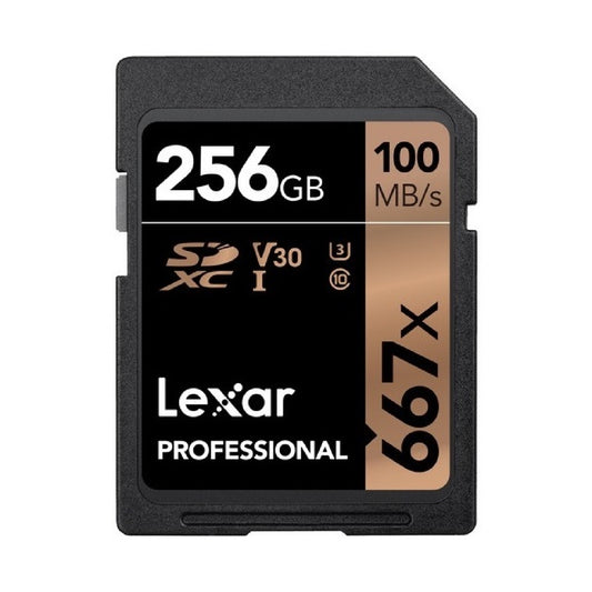 Lexar Professional 256GB SDXC 100MB/s SD Camera Memory TF Card 4K Video DSLR