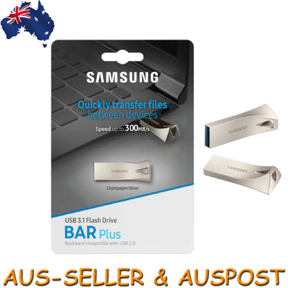 Samsung Bar Plus 32GB 64GB 128GB 256GB USB 3.1 Flash Drive Memory Pen Drive