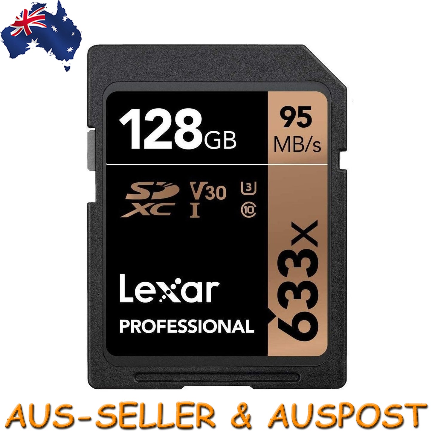 Lexar Professional 128GB SDXC 95MB/s SD Camera Memory TF Card 4K Video DSLR