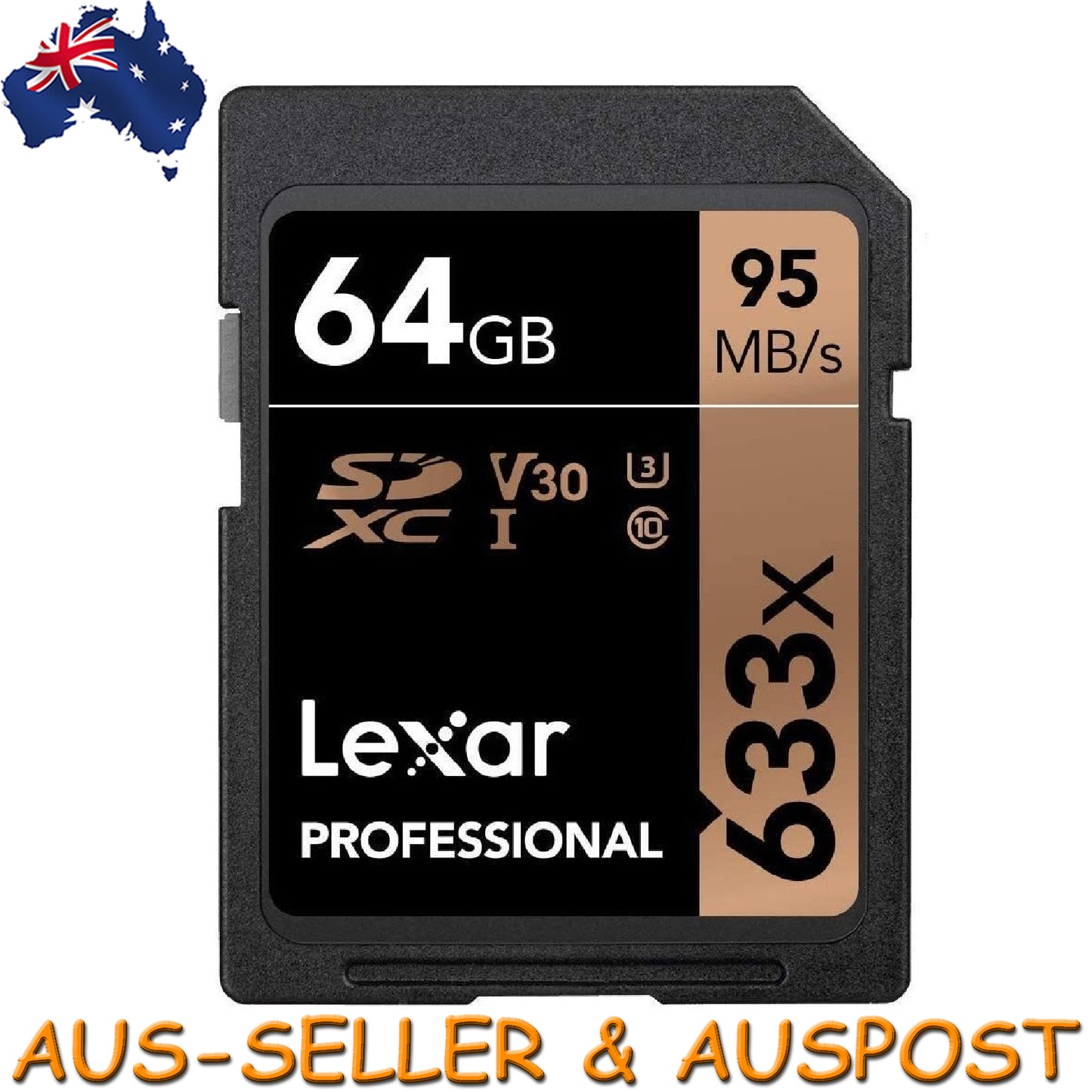 Lexar Professional 64GB SDXC 95MB/s SD Camera Memory TF Card 4K Video DSLR