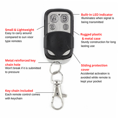 Universal Replacement Garage Door Remote Control Key Fob Gate Roller Shutter