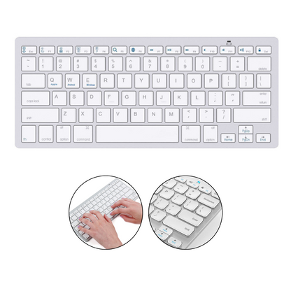 Ultra Slim Wireless Bluetooth Keyboard For IPhone IPad Android Mac Windows